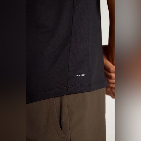 Mondetta Men's Mesh Back Active T Shirt Size Large Black . NWOT - Picture 3 of 3